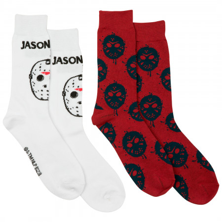Friday The 13th Run and Hide 2-Pairs of Crew Socks